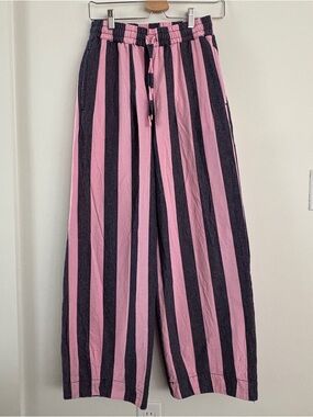 Damson Madder Rafe Pants (Pink/Navy Stripe)